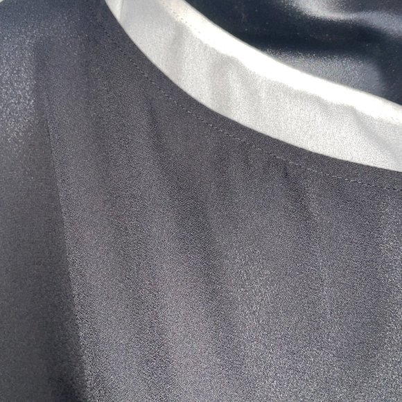 Banana Republic Black and White "Double" Shirt Size M - Picture 3 of 6